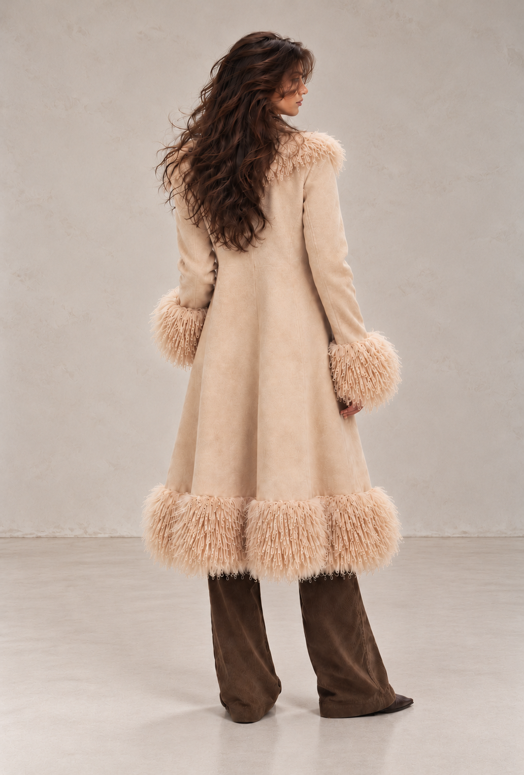 The Amara Fur Trim Coat