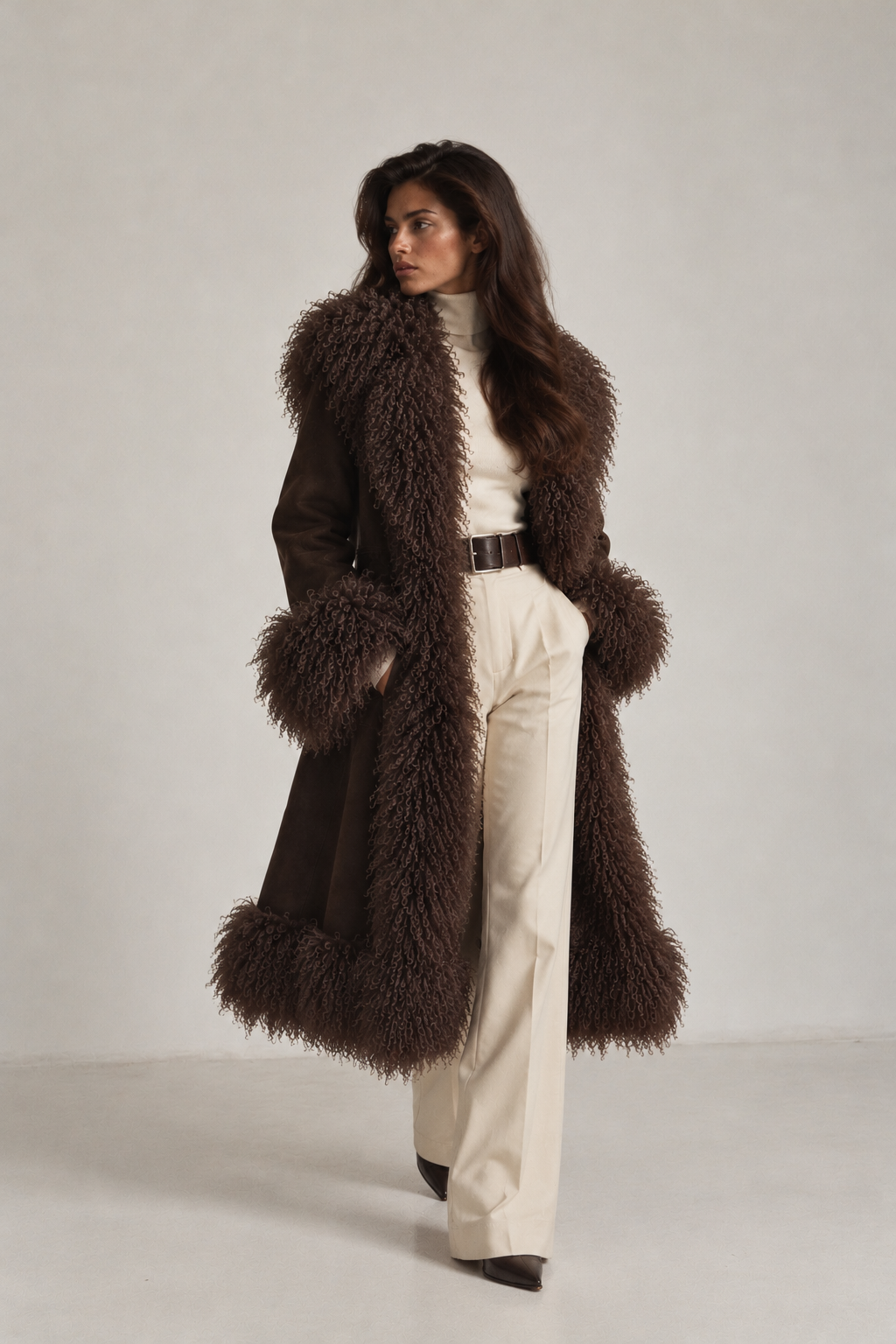 The Lola Fur Trim Coat