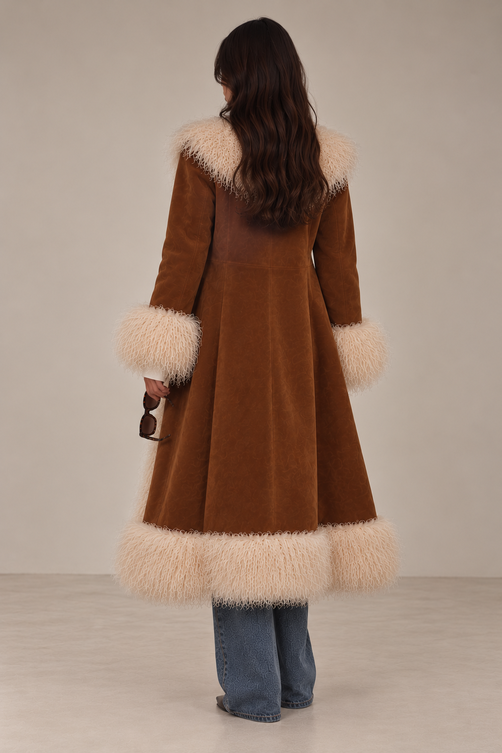 The Aria Fur Trim Coat