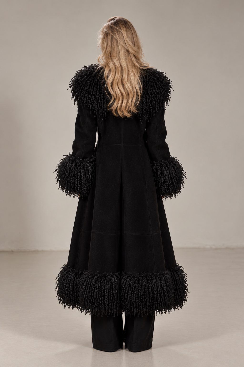 The Allora Fur Trim Coat