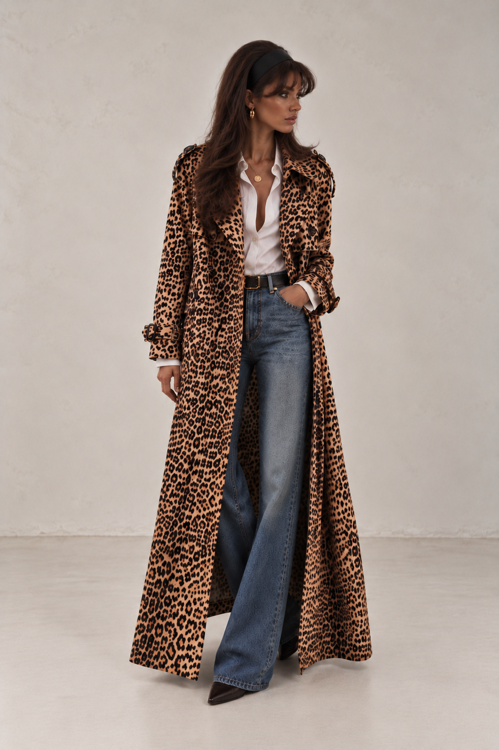 The Kitty Leapord Print Jacket